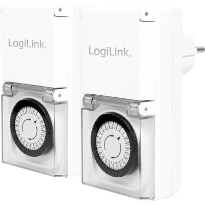 LogiLink ET0006A Mechanische Buiten Timer - Elektrische Timer LogiLink ET0006A Mechanische Buiten Timer - Elektrische Timer