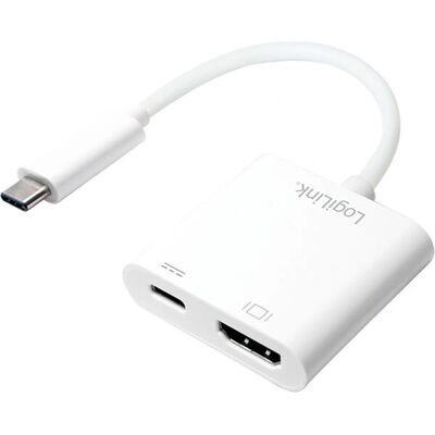 LogiLink USB-C auf HDMI Adapter - 4K 30Hz - Weiß LogiLink USB-C auf HDMI Adapter - 4K 30Hz - Weiß