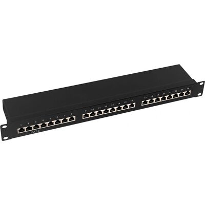 LogiLink NP0055 Stahl 24-Port Cat.6 Patch Panel LogiLink NP0055 Stahl 24-Port Cat.6 Patch Panel