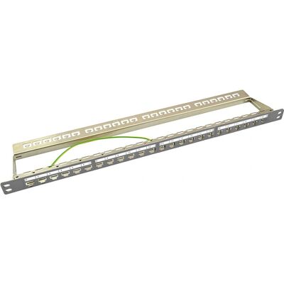 LogiLink NK4039 Patch Panel - 24 Ports, Schirm, 0.5U LogiLink NK4039 Patch Panel - 24 Ports, Schirm, 0.5U