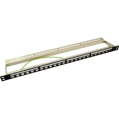 LogiLink NK4040 Patch Panel - 24 Ports, geschirmt, 0.5U LogiLink NK4040 Patch Panel - 24 Ports, geschirmt, 0.5U