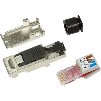 Connettore Ethernet RJ45 LogiLink - Supporta PoE, CAT.6A, Schermato Connettore Ethernet RJ45 LogiLink - Supporta PoE, CAT.6A, Schermato