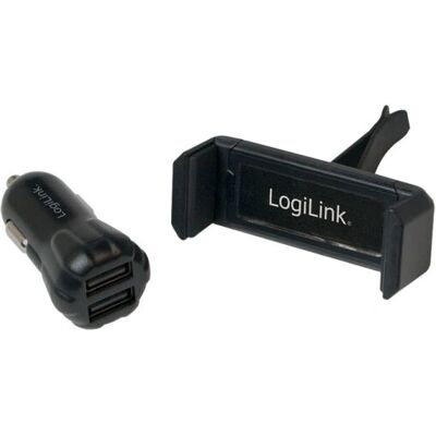 LogiLink PA0133 Schwarzes Smartphone-Autoladegerät - Ladegerät LogiLink PA0133 Schwarzes Smartphone-Autoladegerät - Ladegerät