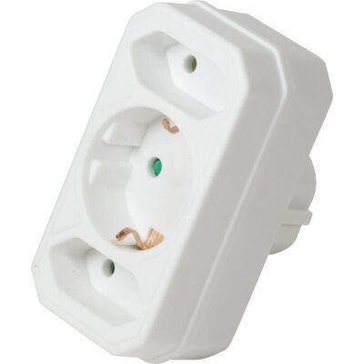 LogiLink LPS221 Netzadapter & Steckerleiste - Typ F, C, Weiß LogiLink LPS221 Netzadapter & Steckerleiste - Typ F, C, Weiß