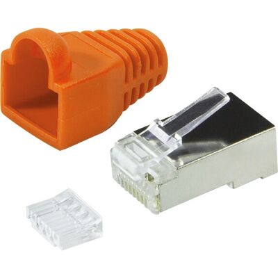 Ensemble de Connecteurs RJ-45 Orange LogiLink Ensemble de Connecteurs RJ-45 Orange LogiLink