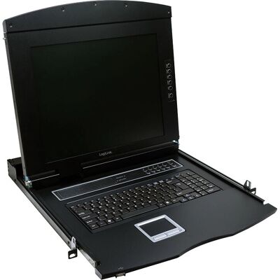 LogiLink LC702GE Console Rack - 17" LCD, 1U, Nero LogiLink LC702GE Console Rack - 17" LCD, 1U, Nero