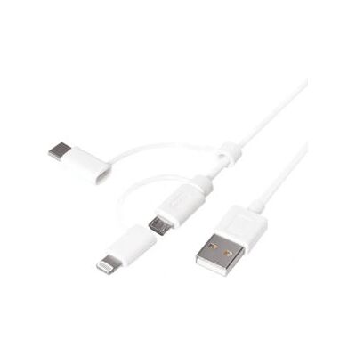 Câble USB LogiLink CU0126 - 1m Blanc - Publicité Câble USB LogiLink CU0126 - 1m Blanc - Publicité