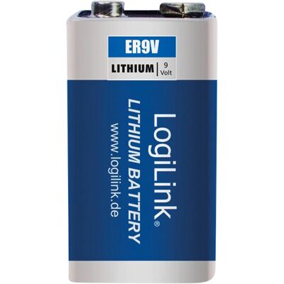 LogiLink ER9VLIB Lithium-Batterie - 9V Einwegbatterie LogiLink ER9VLIB Lithium-Batterie - 9V Einwegbatterie