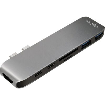 LogiLink UA0302 Aluminium USB-C Dock - Laptop Port Replikator LogiLink UA0302 Aluminium USB-C Dock - Laptop Port Replikator