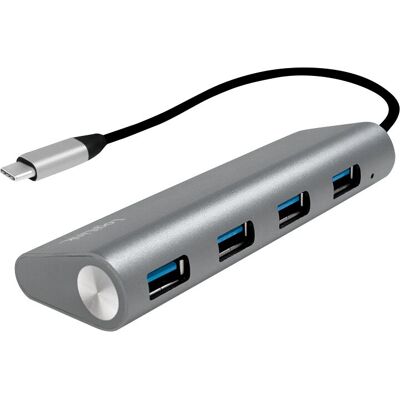 LogiLink USB Hub - USB 3.2 Gen 1, 4 portar, Grå LogiLink USB Hub - USB 3.2 Gen 1, 4 portar, Grå