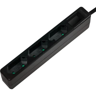 LogiLink Slank Strømskinne 3 Stikkontakter 1,5 m LogiLink Slank Strømskinne 3 Stikkontakter 1,5 m