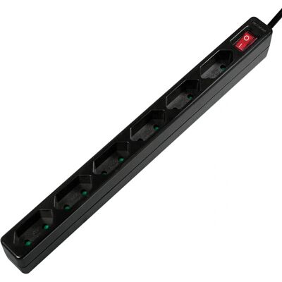 Multipresa LogiLink - 3400W - 6 Prese - Nero Multipresa LogiLink - 3400W - 6 Prese - Nero