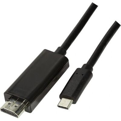 LogiLink USB-C / HDMI Adapter - 3m Schwarz LogiLink USB-C / HDMI Adapter - 3m Schwarz