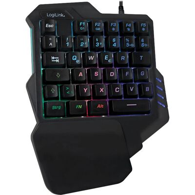 Clavier gaming compact LogiLink ID0181 noir Clavier gaming compact LogiLink ID0181 noir
