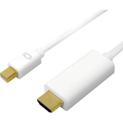 LogiLink Câble vidéo blanc 3m Mini DisplayPort HDMI Adaptateur LogiLink Câble vidéo blanc 3m Mini DisplayPort HDMI Adaptateur