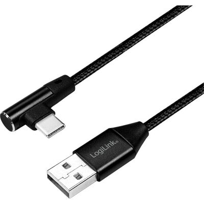 LogiLink USB-kaapeli CU0137 - 0,3m - USB-C to USB-A - Musta LogiLink USB-kaapeli CU0137 - 0,3m - USB-C to USB-A - Musta