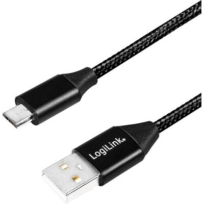 Câble USB 2.0 LogiLink CU0143 - 0,3m - Noir Câble USB 2.0 LogiLink CU0143 - 0,3m - Noir