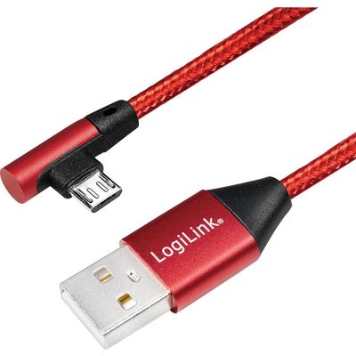 LogiLink CU0149 USB-kabel - 0,3m USB A Micro-USB B - Rood LogiLink CU0149 USB-kabel - 0,3m USB A Micro-USB B - Rood