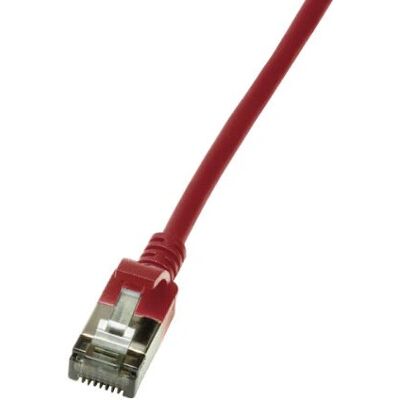 Câble réseau LogiLink Slim U/FTP Rouge 1m Cat6a - Publicité Câble réseau LogiLink Slim U/FTP Rouge 1m Cat6a - Publicité