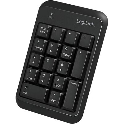 LogiLink ID0201 Bluetooth Numeric Keypad - Compact, Wireless, 17 Keys LogiLink ID0201 Bluetooth Numeric Keypad - Compact, Wireless, 17 Keys