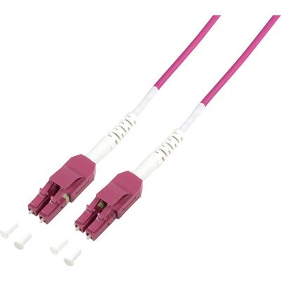 Câble en fibre optique OM4 LogiLink Uniboot Violet - 3m - Haute Performance Câble en fibre optique OM4 LogiLink Uniboot Violet - 3m - Haute Performance