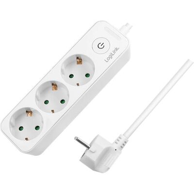 LogiLink LPS244 forlengelseskabel - 3 uttak - 1,5m - Innendørs - Hvit LogiLink LPS244 forlengelseskabel - 3 uttak - 1,5m - Innendørs - Hvit
