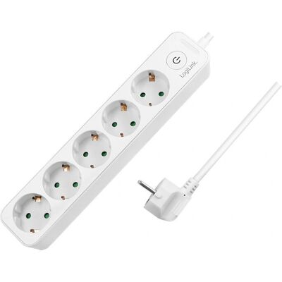 LogiLink LPS246 Mehrfachsteckdose - 5 Steckdosen Weiß Indoor LogiLink LPS246 Mehrfachsteckdose - 5 Steckdosen Weiß Indoor
