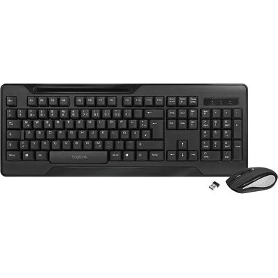 LogiLink ID0194 Wireless Keyboard Mouse Combo - Black LogiLink ID0194 Wireless Keyboard Mouse Combo - Black