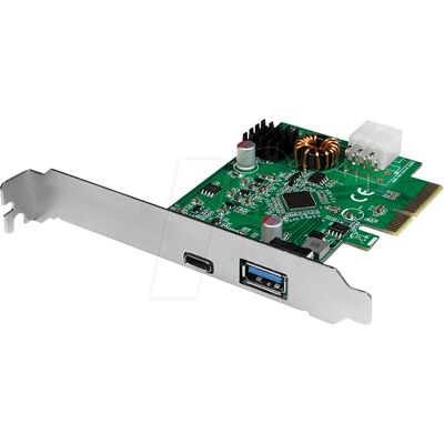 Tarjeta PCIe LogiLink USB 3.2 - USB-C PD 3.0 & USB 3.0 Tarjeta PCIe LogiLink USB 3.2 - USB-C PD 3.0 & USB 3.0