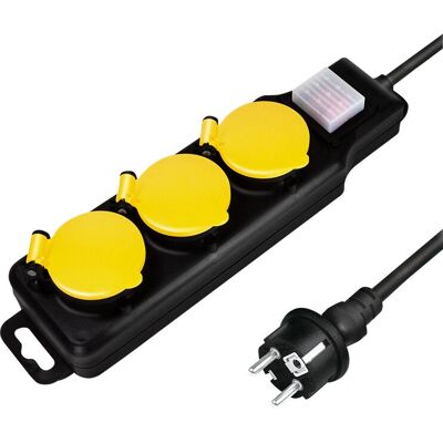 LogiLink Mehrfachsteckdose 3-Wege Außen - Stecker LogiLink Mehrfachsteckdose 3-Wege Außen - Stecker
