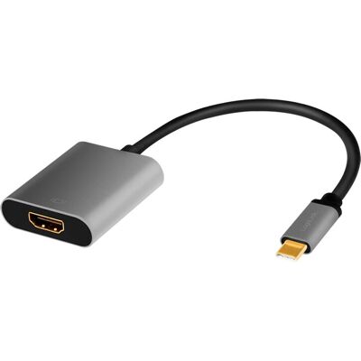 LogiLink USB-C till HDMI Adapter - 4K 60Hz, Aluminium, 0,15m - USB Adapter LogiLink USB-C till HDMI Adapter - 4K 60Hz, Aluminium, 0,15m - USB Adapter