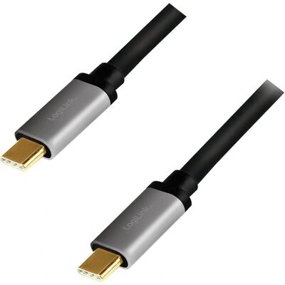 Kabel USB-C LogiLink 1m - Obsługuje 4K/60Hz i 100W Kabel USB-C LogiLink 1m - Obsługuje 4K/60Hz i 100W