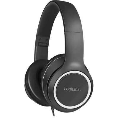 Casque filaire LogiLink HS0053 - Appels & Musique Casque filaire LogiLink HS0053 - Appels & Musique