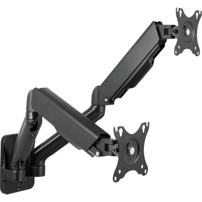 LogiLink BP0146 Dual-Monitor-Wandhalterung - 17-32 Zoll, Gasfeder, Schwarz LogiLink BP0146 Dual-Monitor-Wandhalterung - 17-32 Zoll, Gasfeder, Schwarz