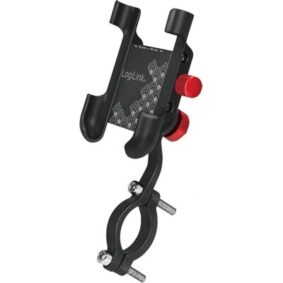 Support Téléphone Vélo LogiLink - Réglable, Rotatif 360°, Compatible 3,5-7'' - Noir, Rouge Support Téléphone Vélo LogiLink - Réglable, Rotatif 360°, Compatible 3,5-7'' - Noir, Rouge