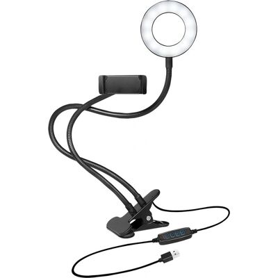 LogiLink AA0150 Lysring - Justerbar LED for smartphones LogiLink AA0150 Lysring - Justerbar LED for smartphones
