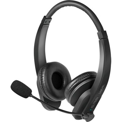 Logilink Bluetooth Stereo Headset - SORT Logilink Bluetooth Stereo Headset - SORT