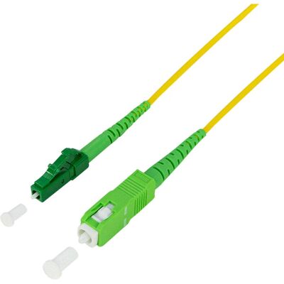 Câble à Fibre Optique LogiLink - 0,5m - SC à LC - Jaune - Centre de Données Câble à Fibre Optique LogiLink - 0,5m - SC à LC - Jaune - Centre de Données