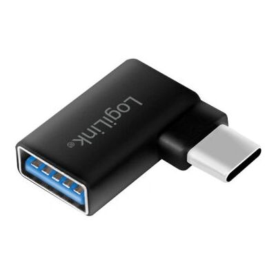 Adaptador USB LogiLink - USB-C en ángulo a USB-A - Negro Adaptador USB LogiLink - USB-C en ángulo a USB-A - Negro