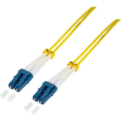 Câble en fibre optique LogiLink FP0LC11 - 100m LC Noir, Jaune Câble en fibre optique LogiLink FP0LC11 - 100m LC Noir, Jaune