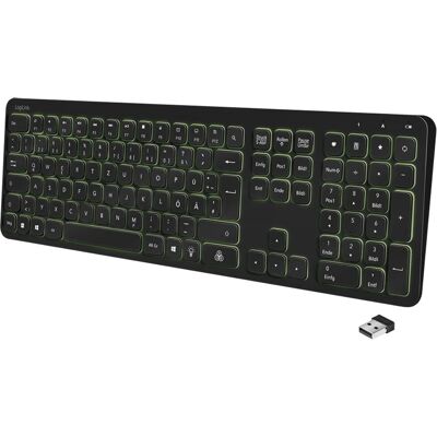 Trådlös gamingtangentbord LogiLink - RGB-bakgrundsbelysning - 111 tangenter Trådlös gamingtangentbord LogiLink - RGB-bakgrundsbelysning - 111 tangenter