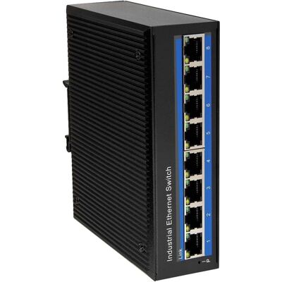 LogiLink NS201 8-Port Ethernet Switch - Industrial, Unmanaged, Metal LogiLink NS201 8-Port Ethernet Switch - Industrial, Unmanaged, Metal