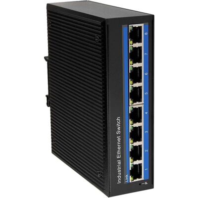 LogiLink Industriële Gigabit Ethernet Switch - 8-poorts, Metaal, -40°C tot 80°C - Ongecontroleerd LogiLink Industriële Gigabit Ethernet Switch - 8-poorts, Metaal, -40°C tot 80°C - Ongecontroleerd