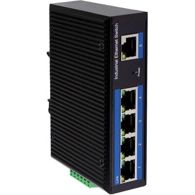LogiLink NS202P - Industrial 5-Port Gigabit PoE Switch - Ethernet LogiLink NS202P - Industrial 5-Port Gigabit PoE Switch - Ethernet