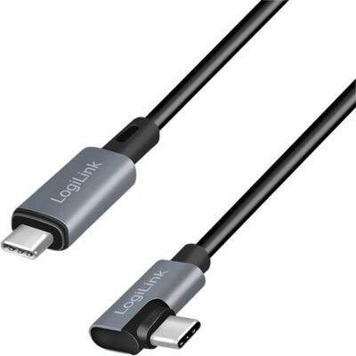 LogiLink USB-C Kabel - 2m, Schwarz/Silber - USB 2.0 LogiLink USB-C Kabel - 2m, Schwarz/Silber - USB 2.0