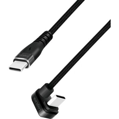 LogiLink CU0190 USB-C Kabel - 180° Winkel, 1m, Schwarz LogiLink CU0190 USB-C Kabel - 180° Winkel, 1m, Schwarz