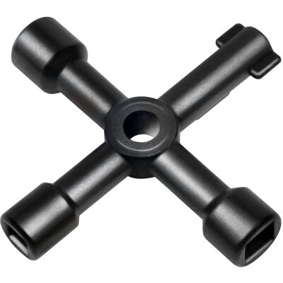 LogiLink WZ0072 - Universal Cabinet Key - 4-Way - Zinc Alloy LogiLink WZ0072 - Universal Cabinet Key - 4-Way - Zinc Alloy
