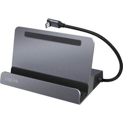 LogiLink UA0408 Dockingstation - Universell, Schwarz, Silber LogiLink UA0408 Dockingstation - Universell, Schwarz, Silber