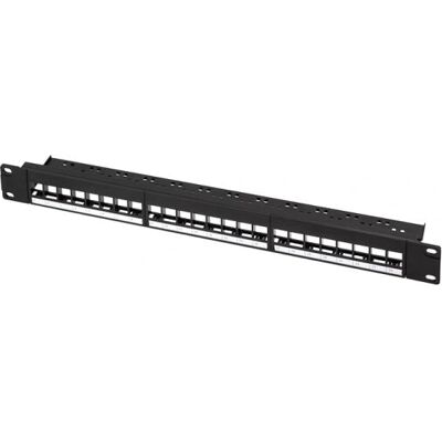 LogiLink NK4065 Steel 24-Port Patch Panel - 1U Rack Mount LogiLink NK4065 Steel 24-Port Patch Panel - 1U Rack Mount