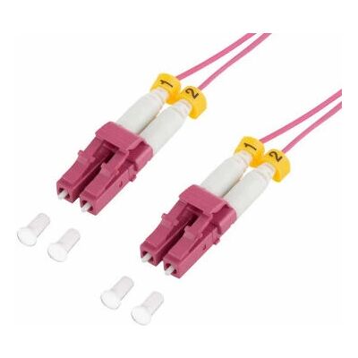 LogiLink Violett 5m Glasfaser LC Duplex Kabel LogiLink Violett 5m Glasfaser LC Duplex Kabel